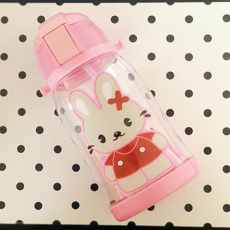 Animal cartoon drinking straw sealed drinking cup