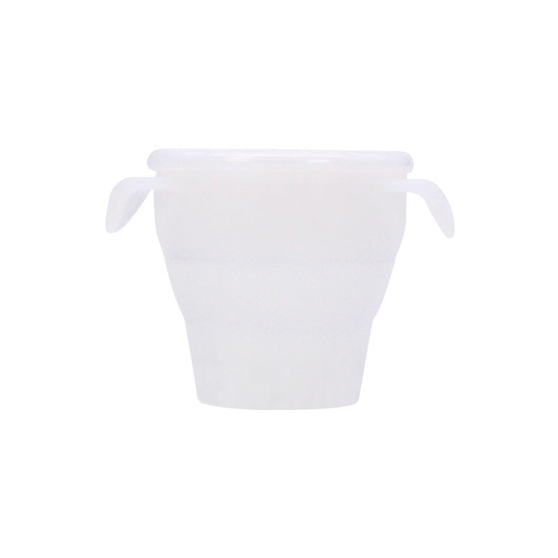 Creative New Silicone Folding Snack Cup Children's Straw Cup Outdoor Play Folding Cup Storage Cup Maternal And Baby Products