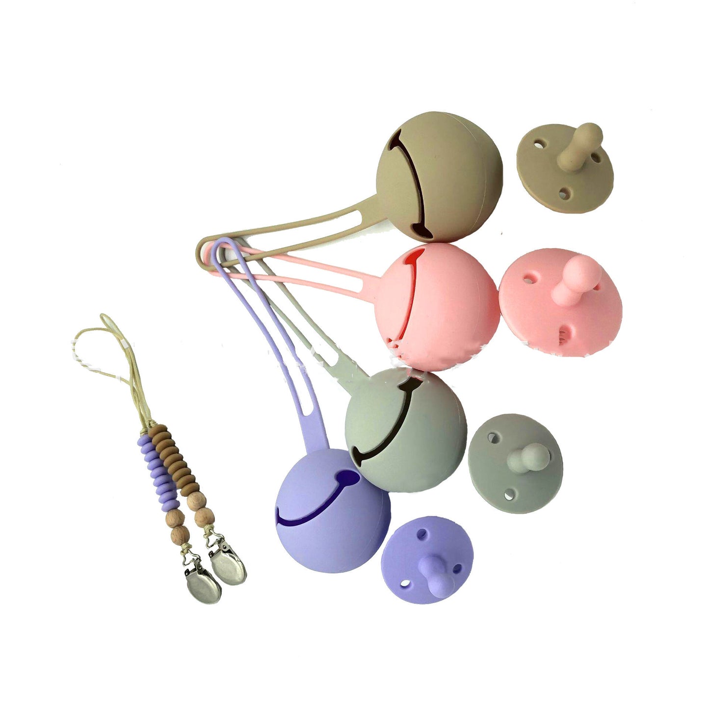 Nipple Storage Bag With Lanyard Teether Comfort Chain