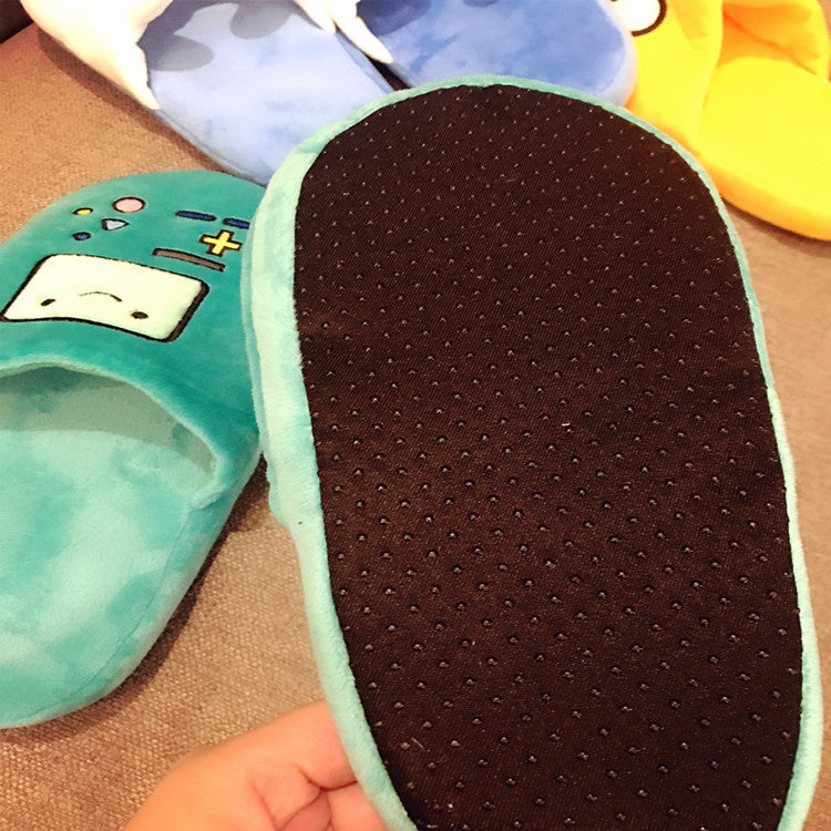 Autumn And Winter Cute Cartoon Slippers Plush Cotton Slippers Home Shoes