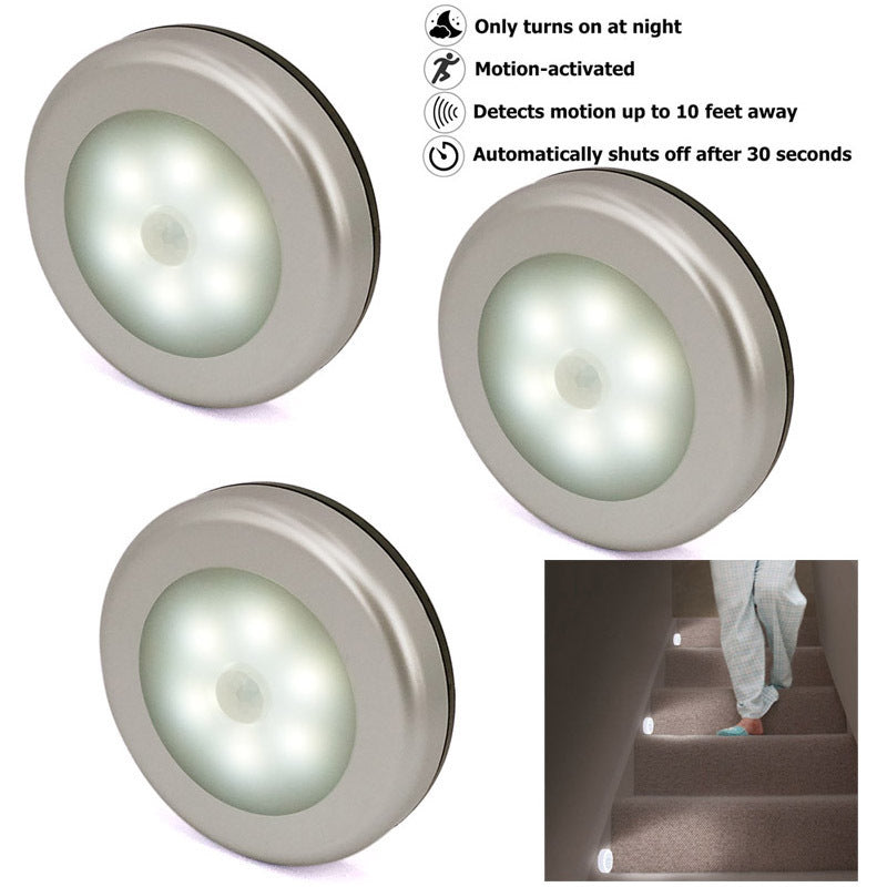 Induction Light Control Mini Night Light Battery Infrared Sensor Light Aisle Corridor Wardrobe Light