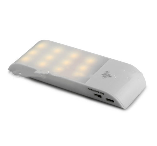 12LED Rechargeable Human Body Night Light Human Body Infrared Sensor Light Smart LED Cabinet Corridor Light