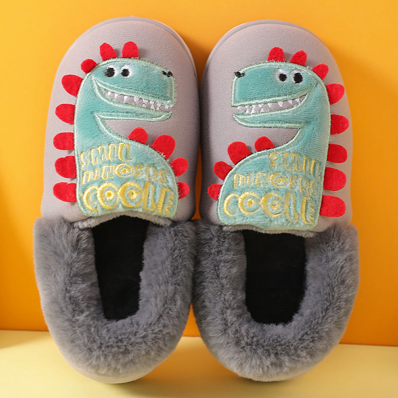Indoor Home Slippers Boys Girls Winter Anti-slip Shoes Kids Slippers