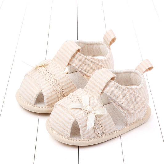 Bowknot Toddlers Striped Sandals