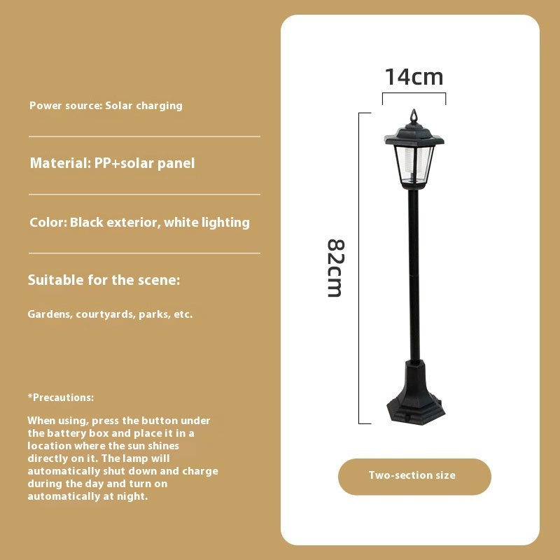 Solar Garden Lamp Lighting Ornamental Floor Outlet Hexagonal Lamp Outdoor Lawn Lamp Garden Landscape