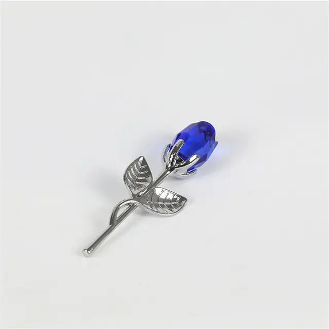 Crystal Glass Artificial Rose