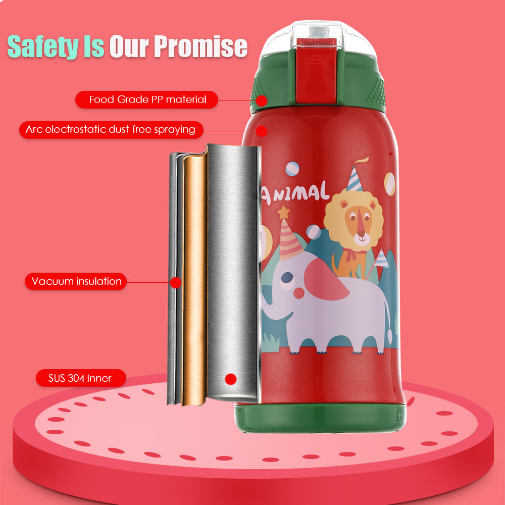 Smart children's thermos cup and straw pot