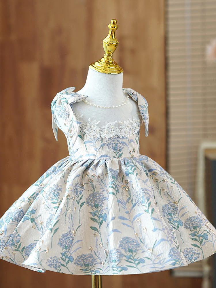 Girls' Fashion Simple Chinese Cheongsam Birthday Party Clothing