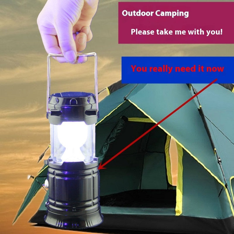Solar Multi-functional Portable Horse Outdoor Emergency Tent Night Market Lighting Stall Camping Lamp