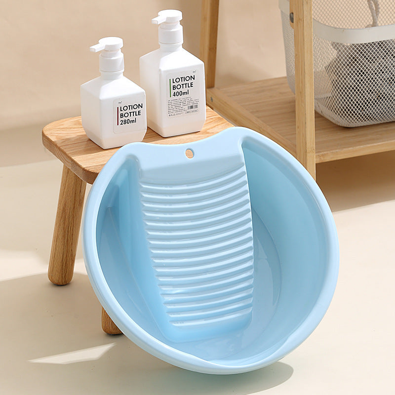 Plain Thickened Laundry Basin Student Household Dormitory Plastic