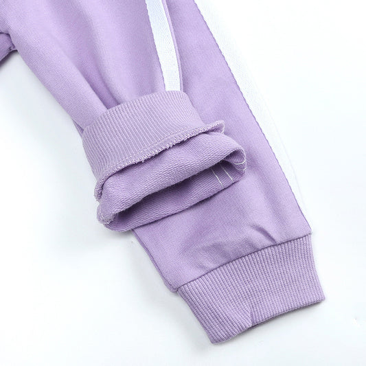 Boys' Suit Spring And Autumn Clothing Two-piece Long-sleeved Hooded