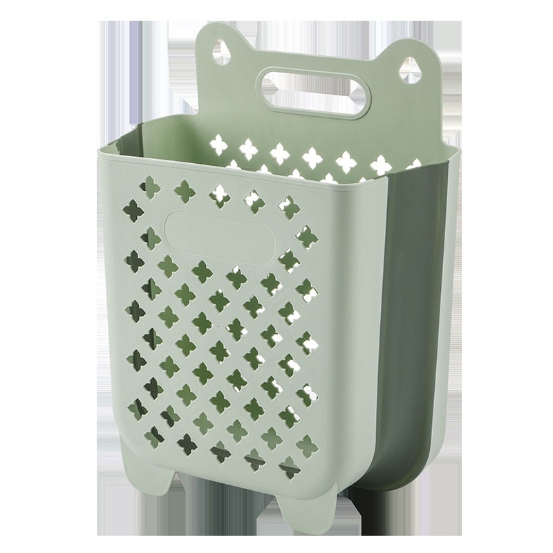 Dirty Clothes Household Laundry Basket Wall Hanging Foldable Bathroom