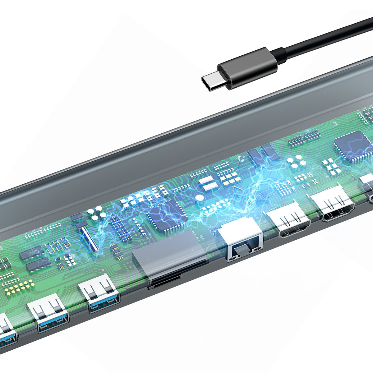 Multifunctional Type C HD Smart HUB Docking Station