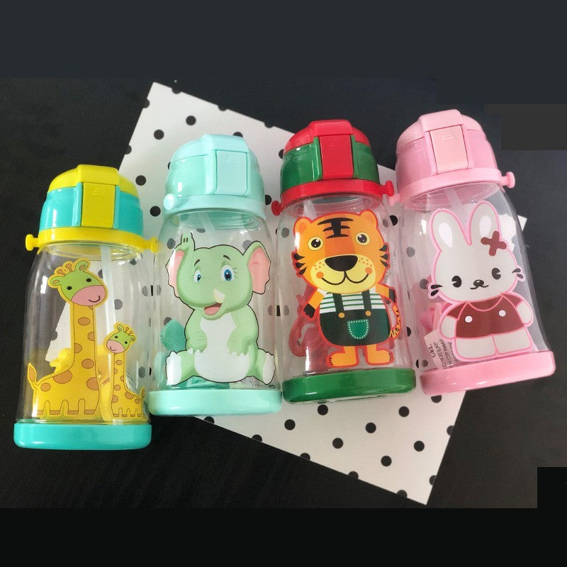 Animal cartoon drinking straw sealed drinking cup