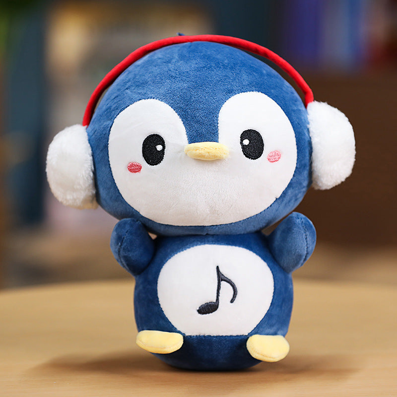 Super Cute 23cm Ear Elephant Earmuffs Penguins Lion White Bear Plush Baby Toys Stuffed Soft Cartoon Animlas PLushies Dolls