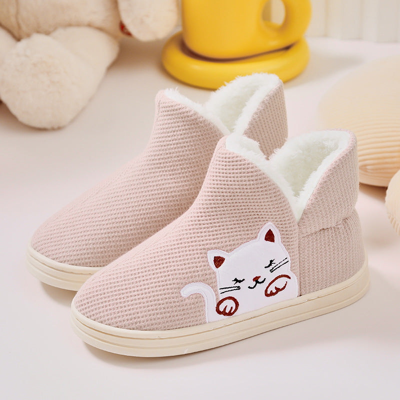 Women's Home Indoor Warm Maternity Shoes Cotton Slippers