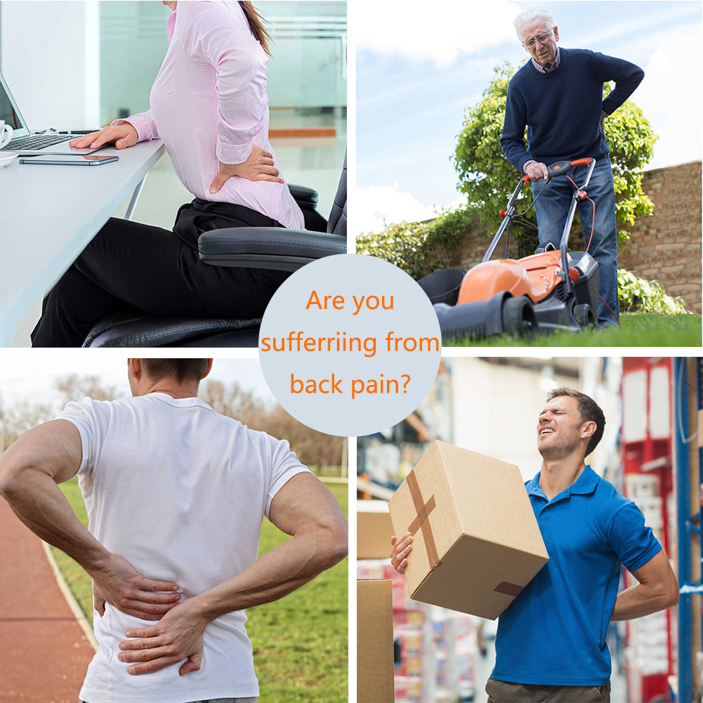 Electric Heating Massage Belt Care Slipped Discs Traction Vibration Inflatable Waist Supporter