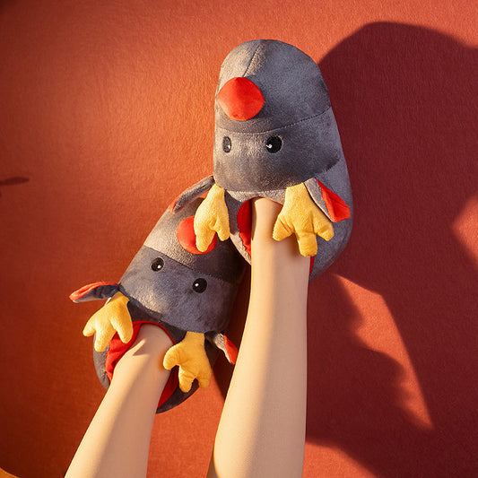 Plush Toy Doll Cute Home Shoes Cotton Slippers Warm Cotton Shoes