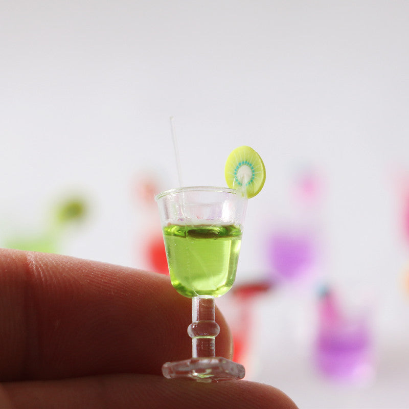 Creative Colourful Fruit Cocktail Simulation Miniature Miniature Food And Play Model