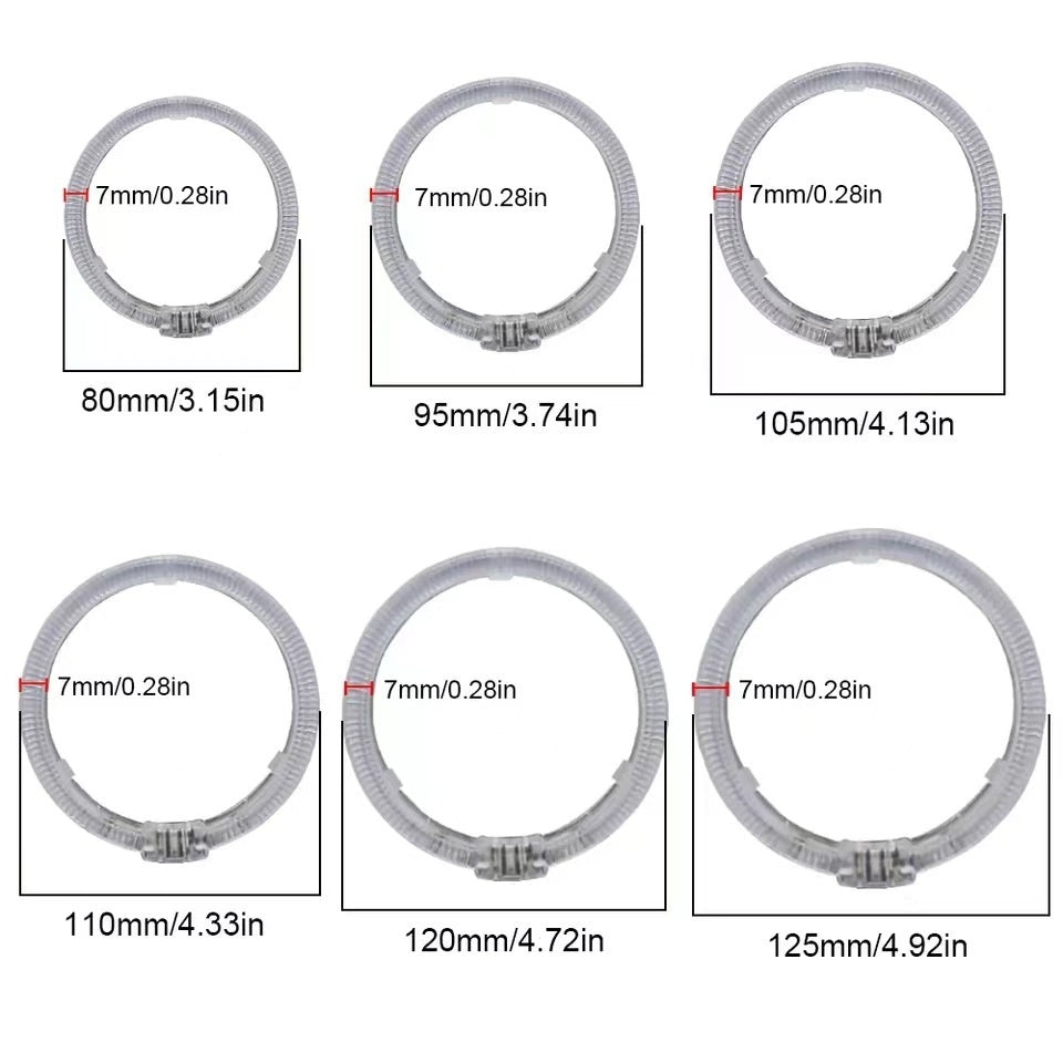 LED Light Guide Angel Eye Automobile Lens Decorative Light