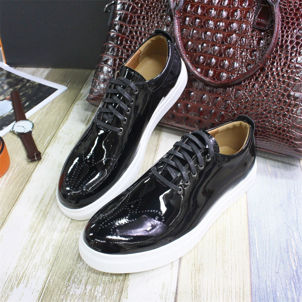 Patent Leather Flat Everyday Comfort Sneakers