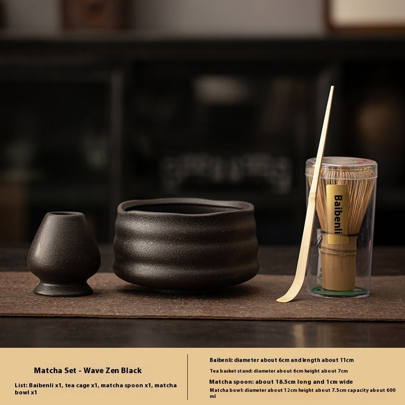 Tea Ceremony Tools Hundred Benli Tea Whisk Utensils Tea Bowl Household Complete Set Suit