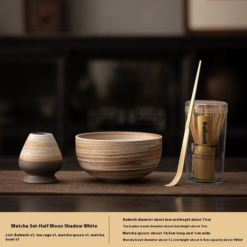 Tea Ceremony Tools Hundred Benli Tea Whisk Utensils Tea Bowl Household Complete Set Suit