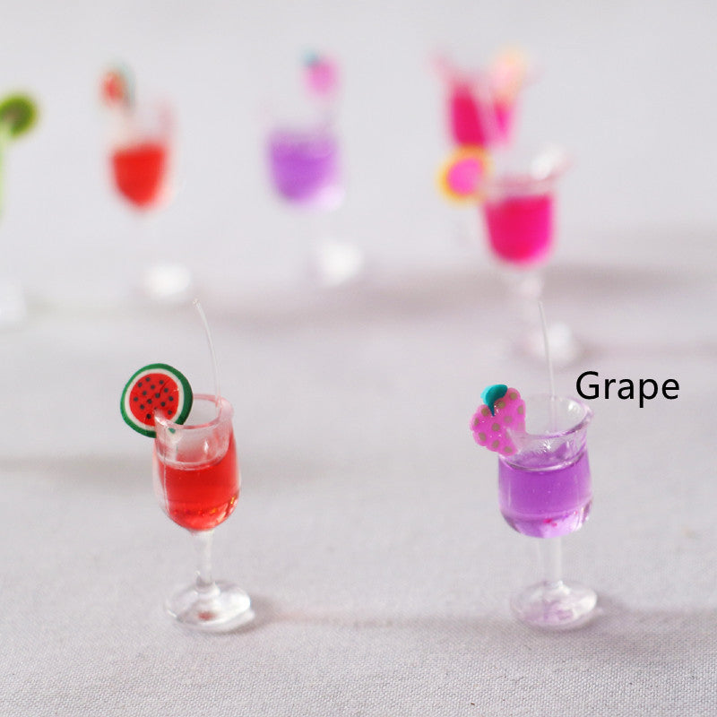 Creative Colourful Fruit Cocktail Simulation Miniature Miniature Food And Play Model
