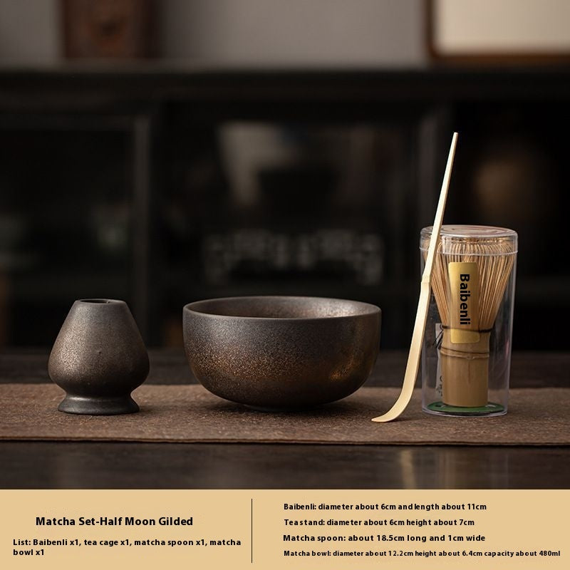 Tea Ceremony Tools Hundred Benli Tea Whisk Utensils Tea Bowl Household Complete Set Suit