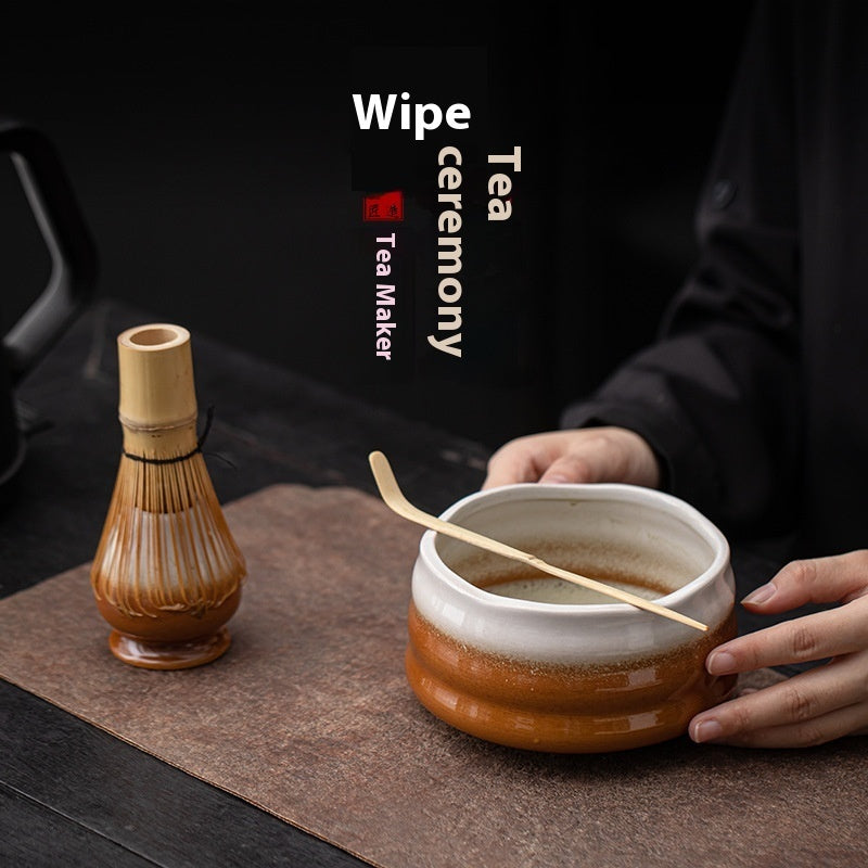 Tea Ordering Tools Ceramic Threaded Bowl Tea Utensils