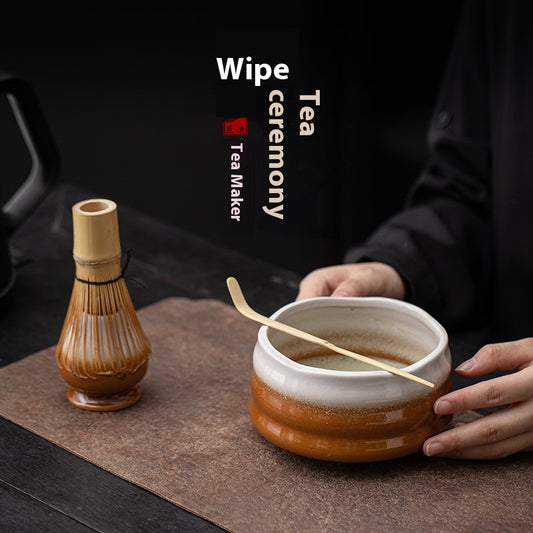 Tea Ordering Tools Ceramic Threaded Bowl Tea Utensils