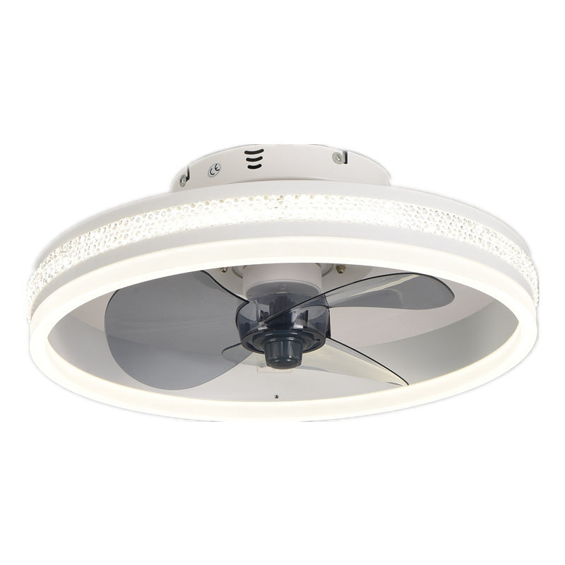 Bedroom Living Room Invisible LED Ceiling Ceiling Fan Lights