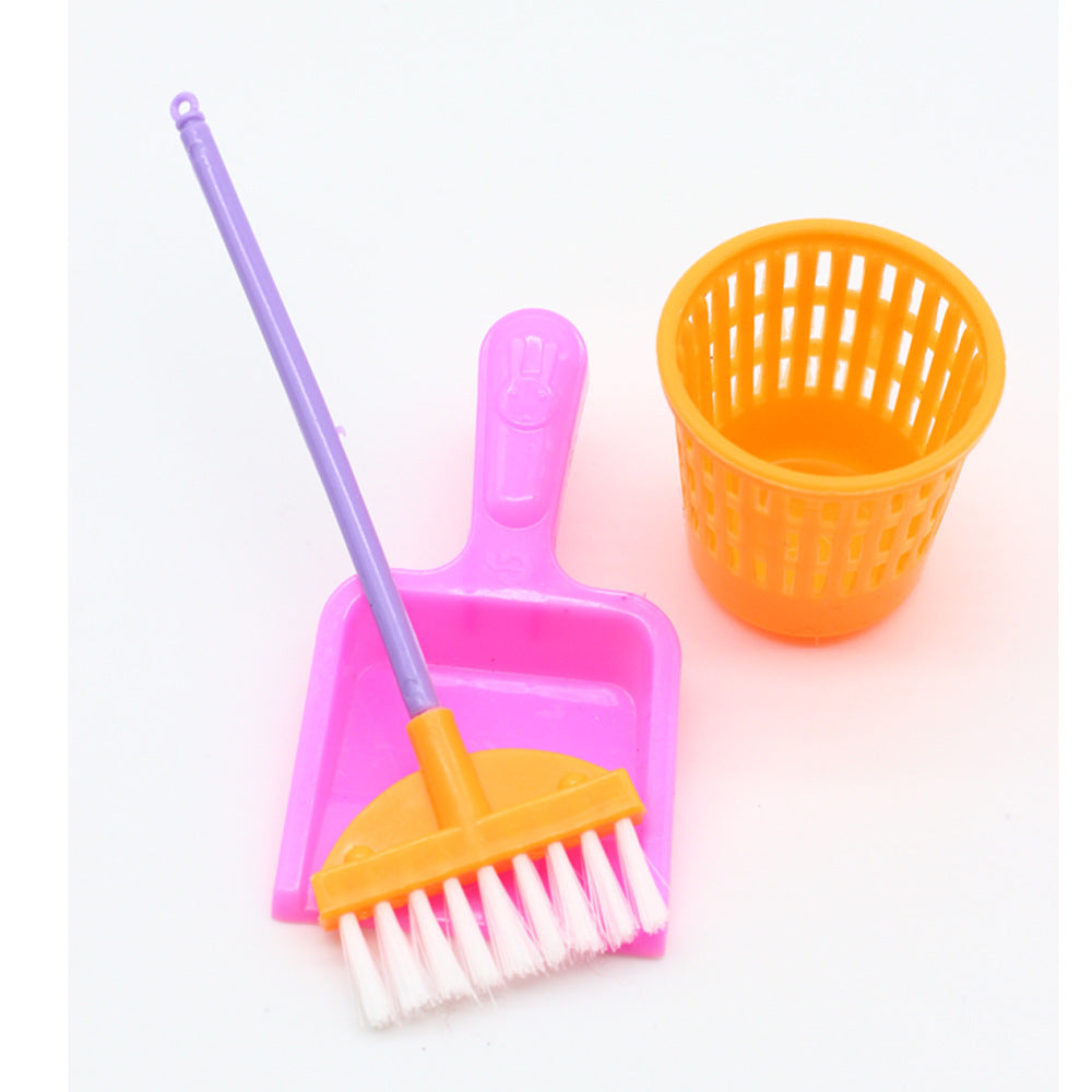 Doll Play House Furniture Cleaning Supplies Play Set