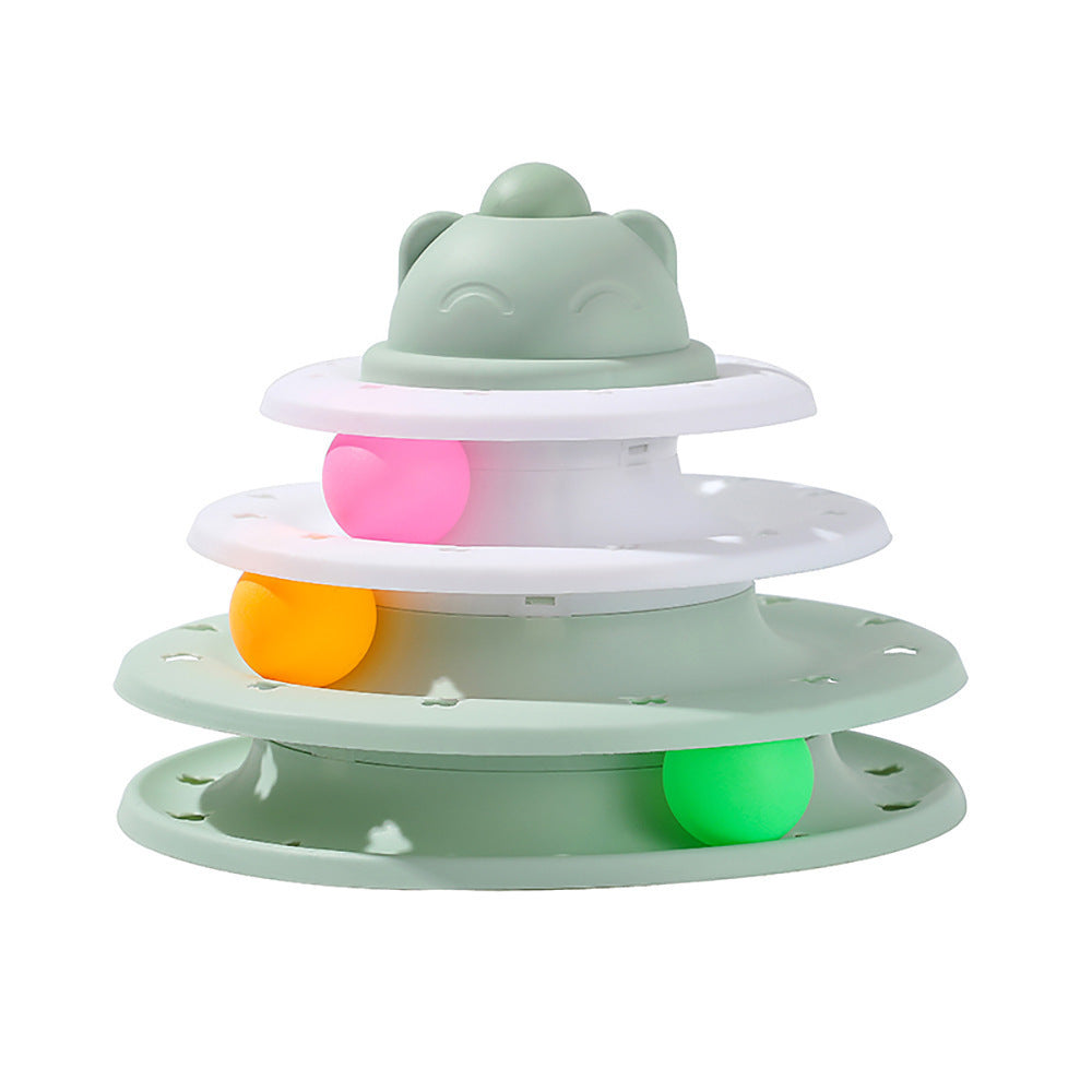 Cat Self-Hi Track Amusement Plate Interactive Educational Toys