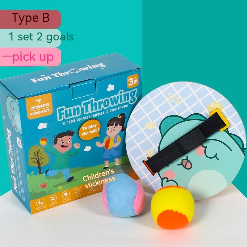 Children's Wooden Sticky Interactive Throwing Ball Toys
