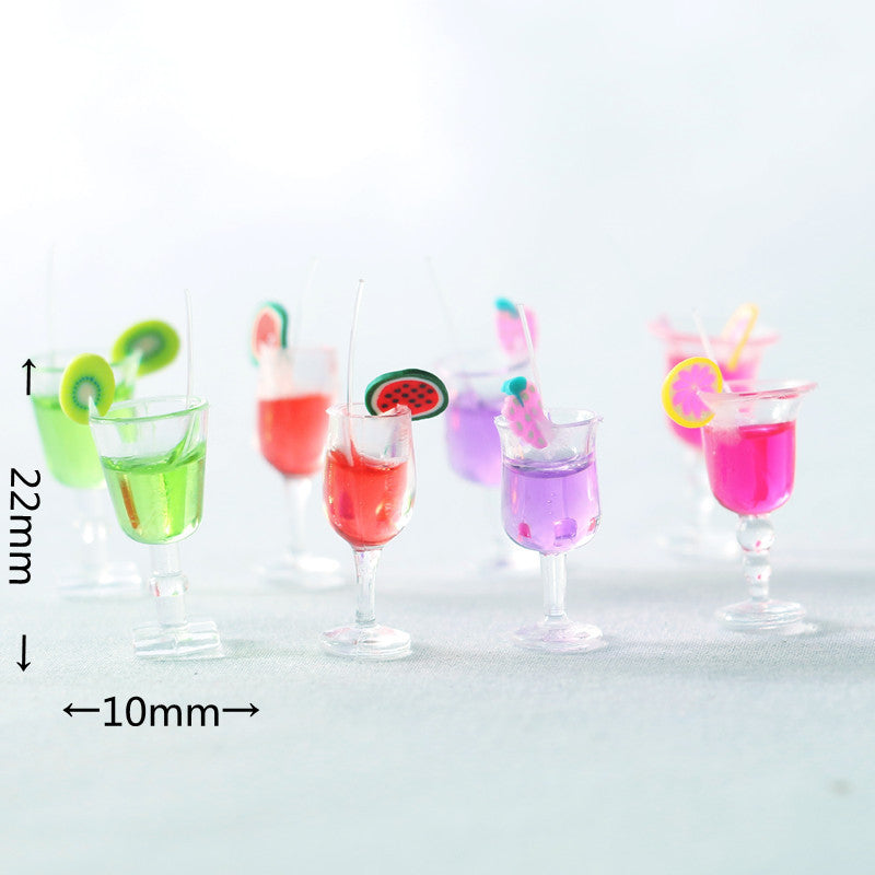 Creative Colourful Fruit Cocktail Simulation Miniature Miniature Food And Play Model