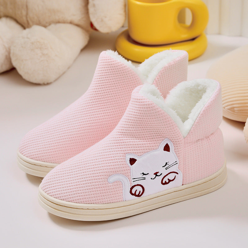 Women's Home Indoor Warm Maternity Shoes Cotton Slippers