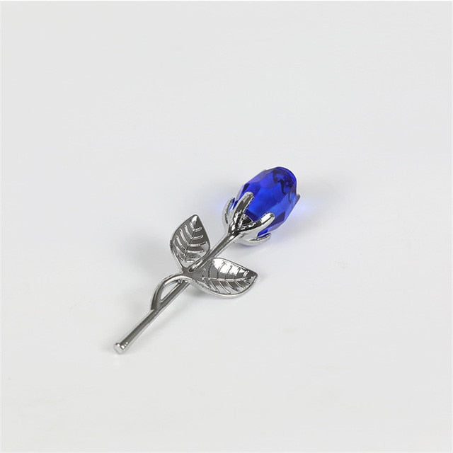 Crystal Glass Artificial Rose