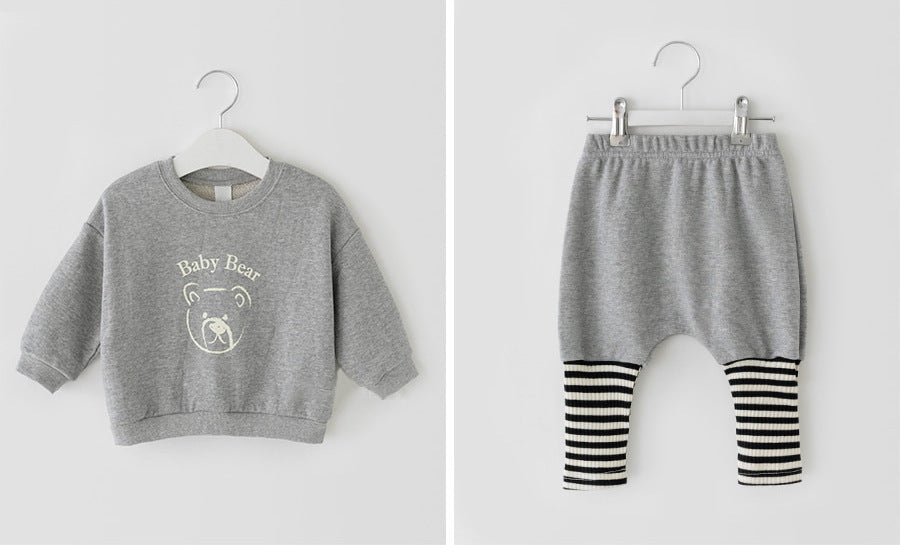 Two Piece Set Of Harem Pants For Infants And Toddlers