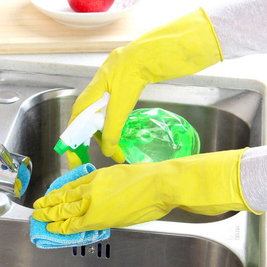 Long Rubber Household Latex Laundry Gloves