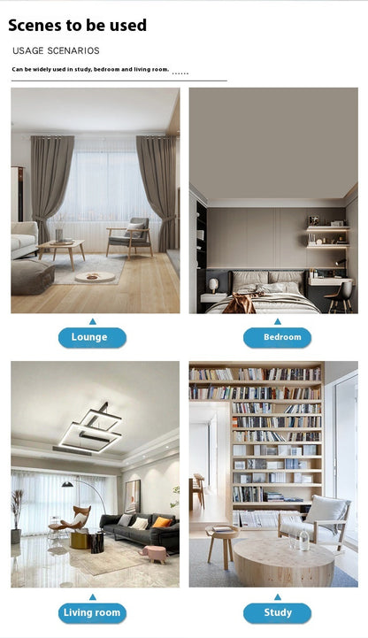 LED Straight Leaf Fan Lamp E27 Screw Detachable Fan Blade Bedroom Three-color Dimming Ceiling Ceiling Fan Lights