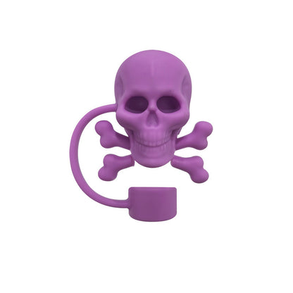 Halloween Theme 10mm Large Capacity In-car Matching Silicone Straw Plug