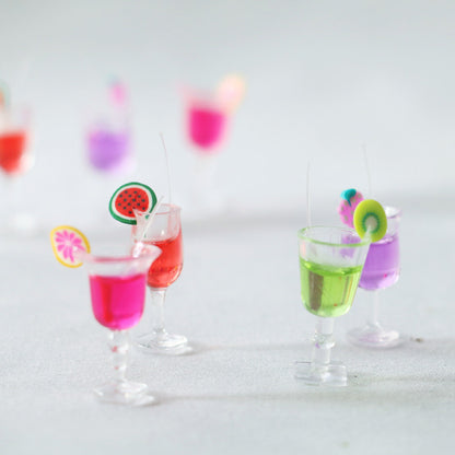 Creative Colourful Fruit Cocktail Simulation Miniature Miniature Food And Play Model