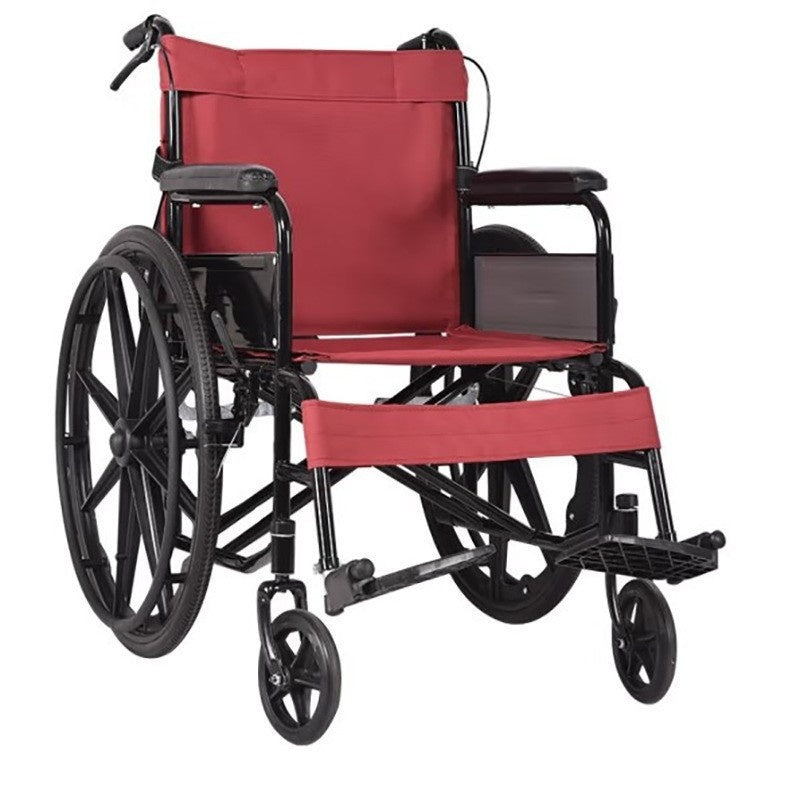 Foldable Lightweight Wheelchair For Seniors With A Built-in Commode
