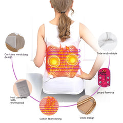 Electric Heating Waist Supporter Thermal Electric Heating Argy Wormwood Hot Compress Men And Women Massager