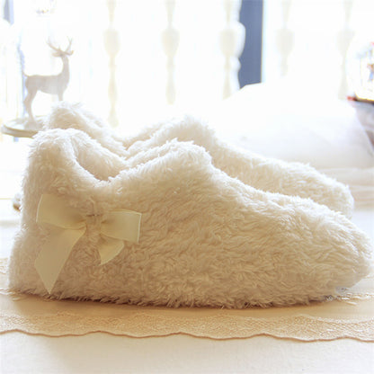 Ladies Soft Cotton Fleece Home Shoes Indoor Slippers