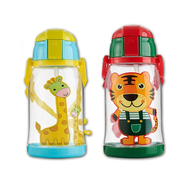 Animal cartoon drinking straw sealed drinking cup