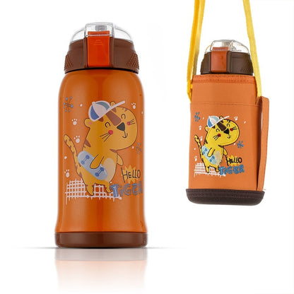 Smart children's thermos cup and straw pot