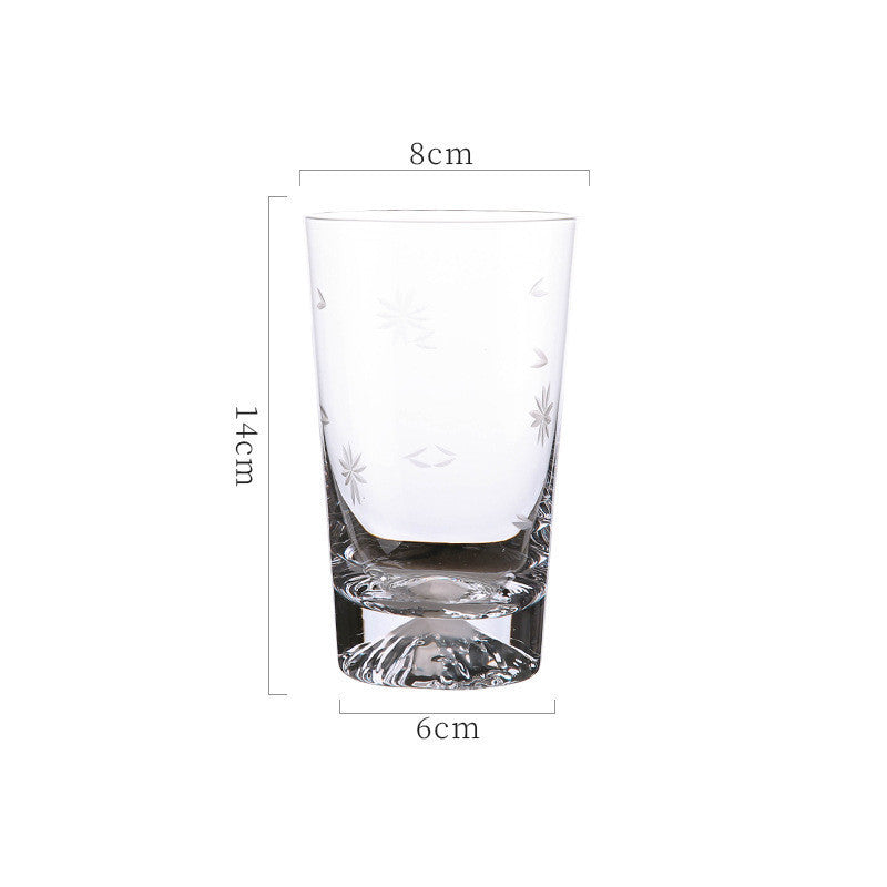 Crystal Glass Transparent Breakfast Milk Home Mountain Cup