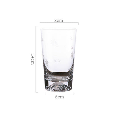 Crystal Glass Transparent Breakfast Milk Home Mountain Cup